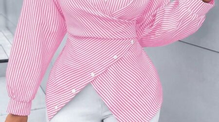 Elegance: Striped Blouse