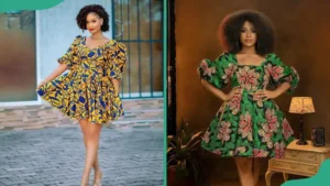 Ankara short flare gowns 2025