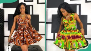 Ankara short flare gowns 2025