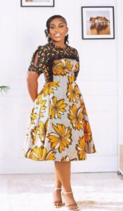 Skater Ankara Dress